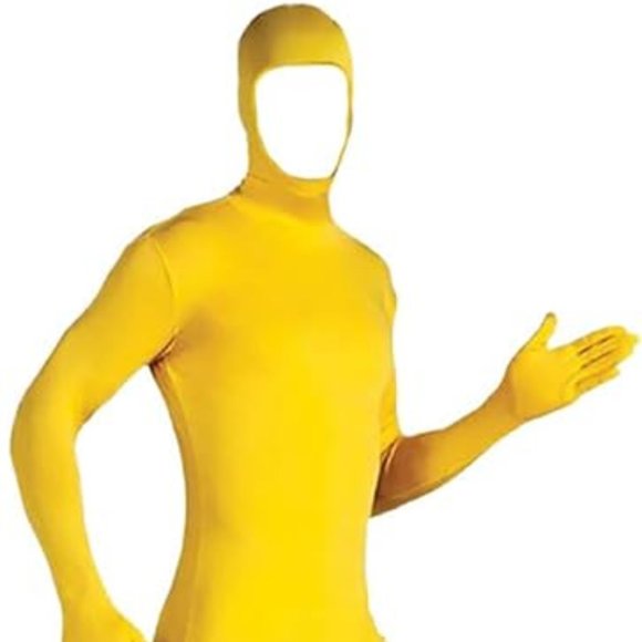 SUN YELLOW FLOWER UNITARD 2ND SKIN HALLOWEEN COSTUME ZENTAI ALTSKIN GIMPSUIT NEW - Picture 1 of 6